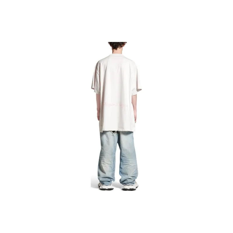 Balenciaga SS24 T Shirt Loose Fit Men's White-3