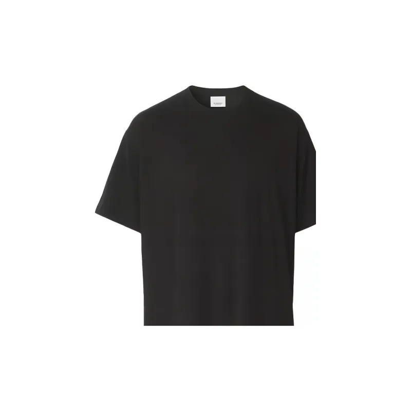 Burberry Location Print Cotton Oversized T Shirt-4