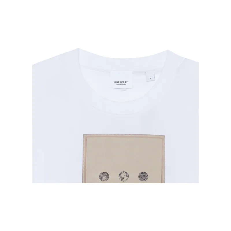 Burberry T Shirts Men White-5