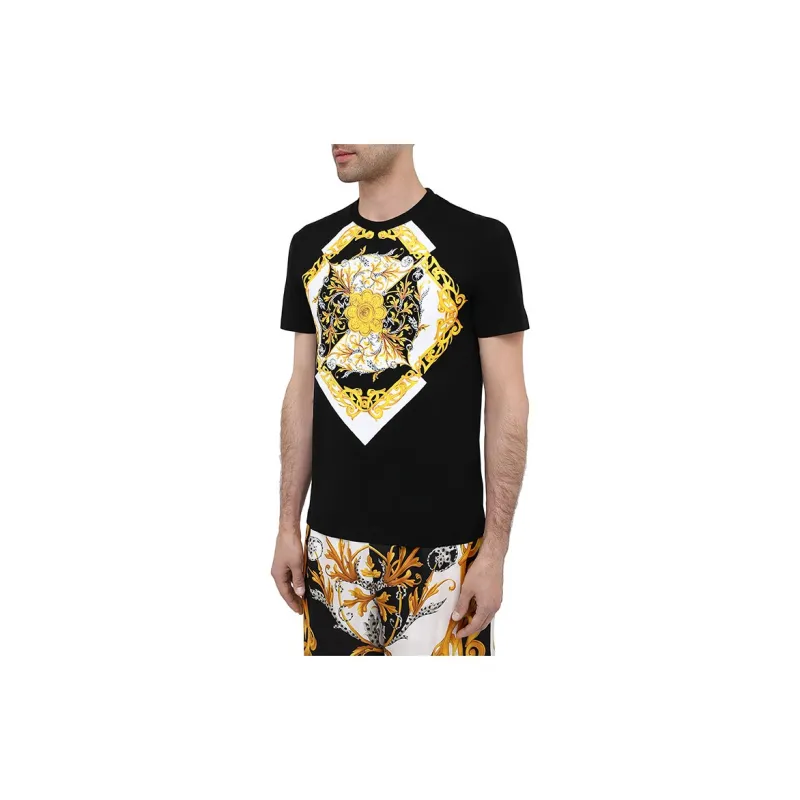 VERSACE T Shirts Men Black-4