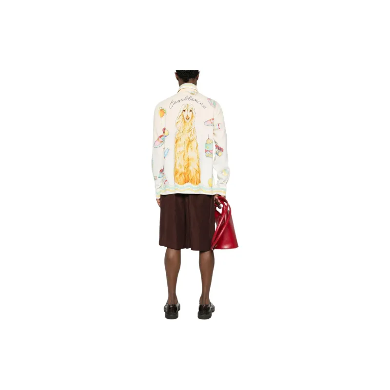 CASABLANCA Objets En Vrac Crepe Shirt-2