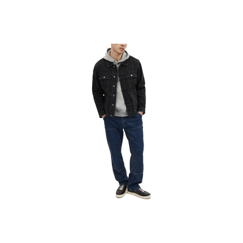 COACH Denim Jackets Men's Black-1