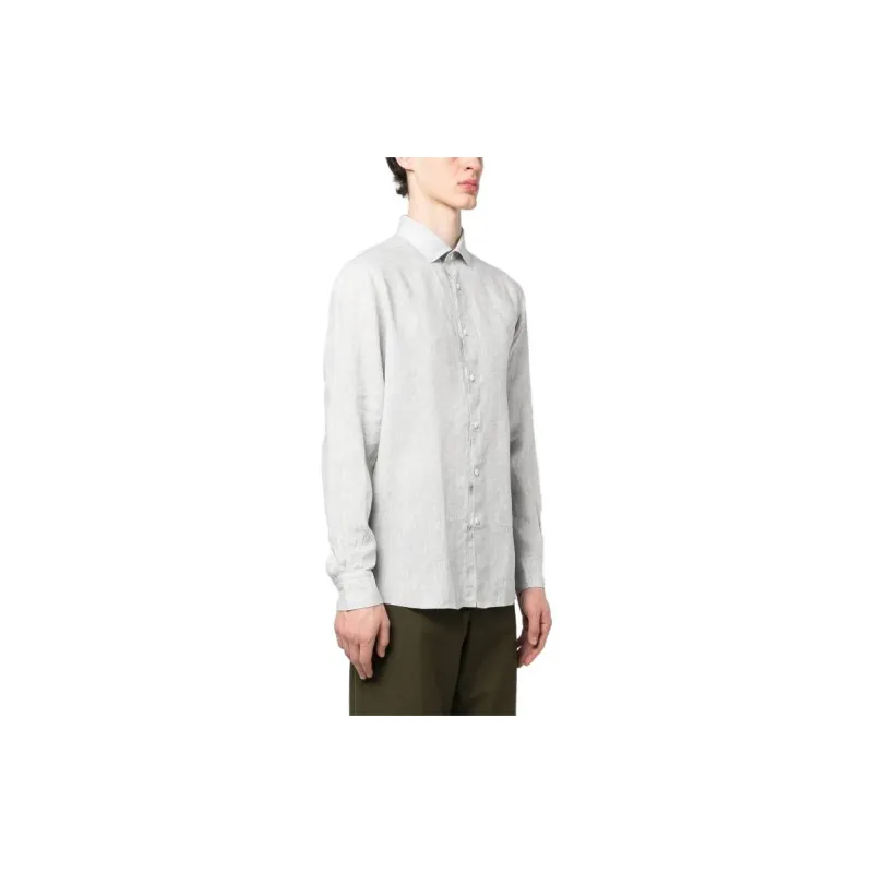 Ermenegildo Zegna Long sleeve Linen Shirt-3