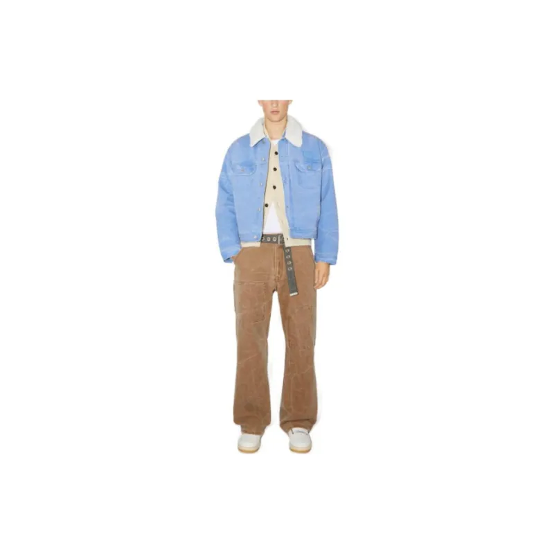 Acne Studios Logo Patch Buttoned Denim Jacket-1
