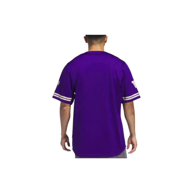 Adidas Free Shipping With AdiClub Washington Collegiate One Button Softball Jersey-2