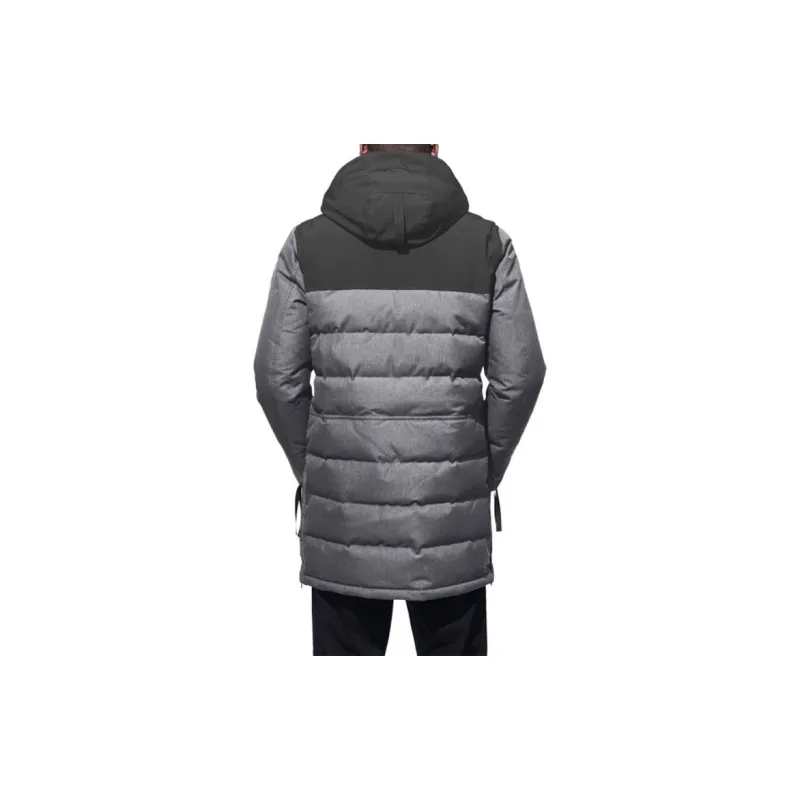 Canada Goose Balmoral Series Colorblock Hooded Down Jacket Men's Gray-2