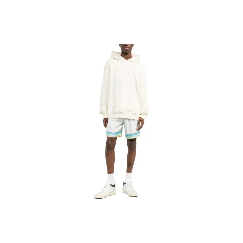 CASABLANCA Memphis Icon Silk Shorts-2