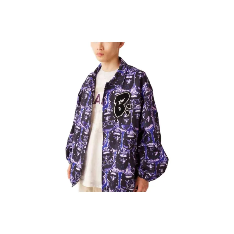 Bape Ape Head Graffiti Coach Jacket-1