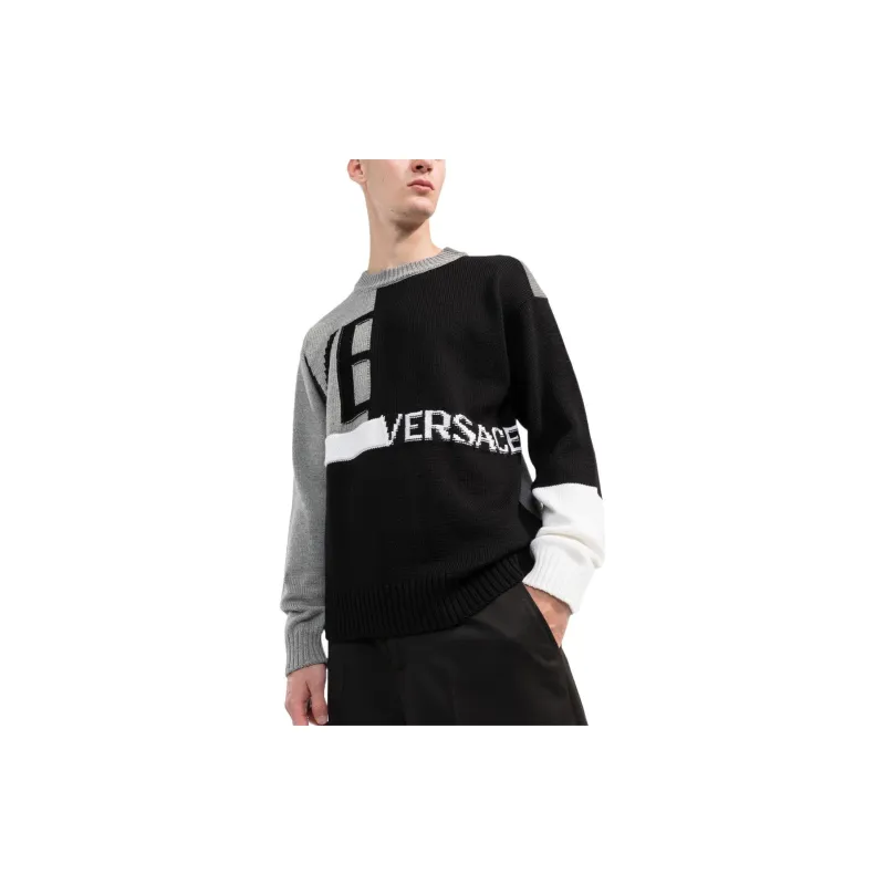VERSACE Sweaters Men Black-3