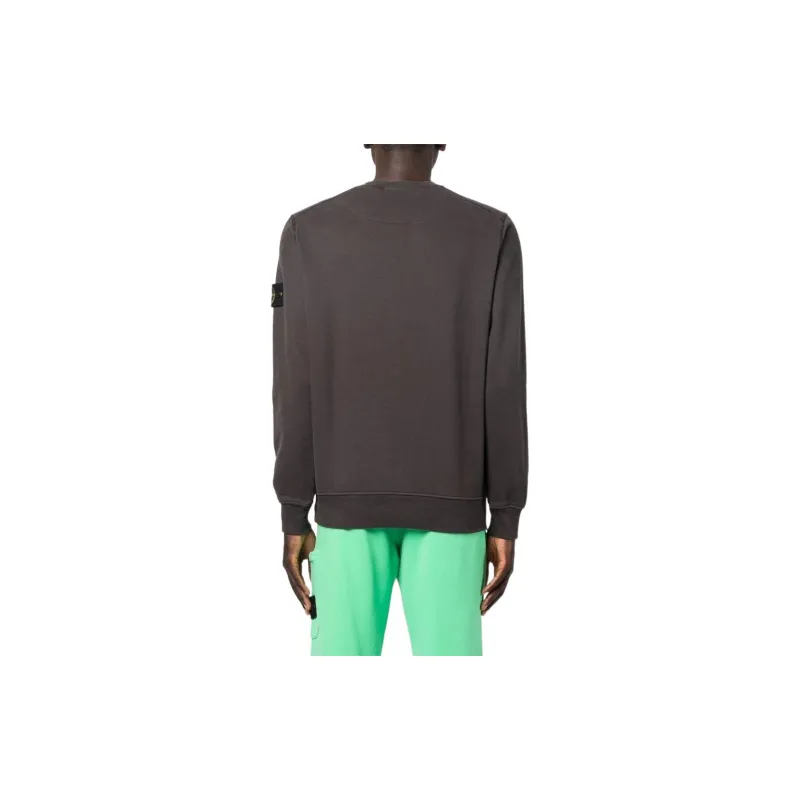 STONE ISLAND 63020 Brushed Cotton Fleece Crewneck-2