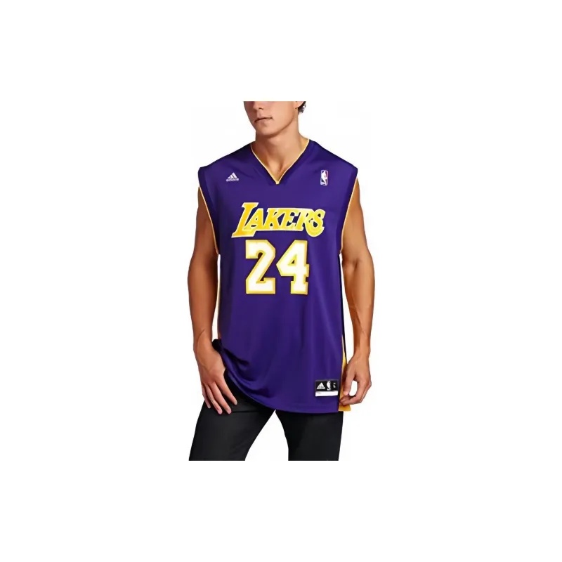 Adidas x NBA Basketball Jerseys Unisex Purple Gold-1