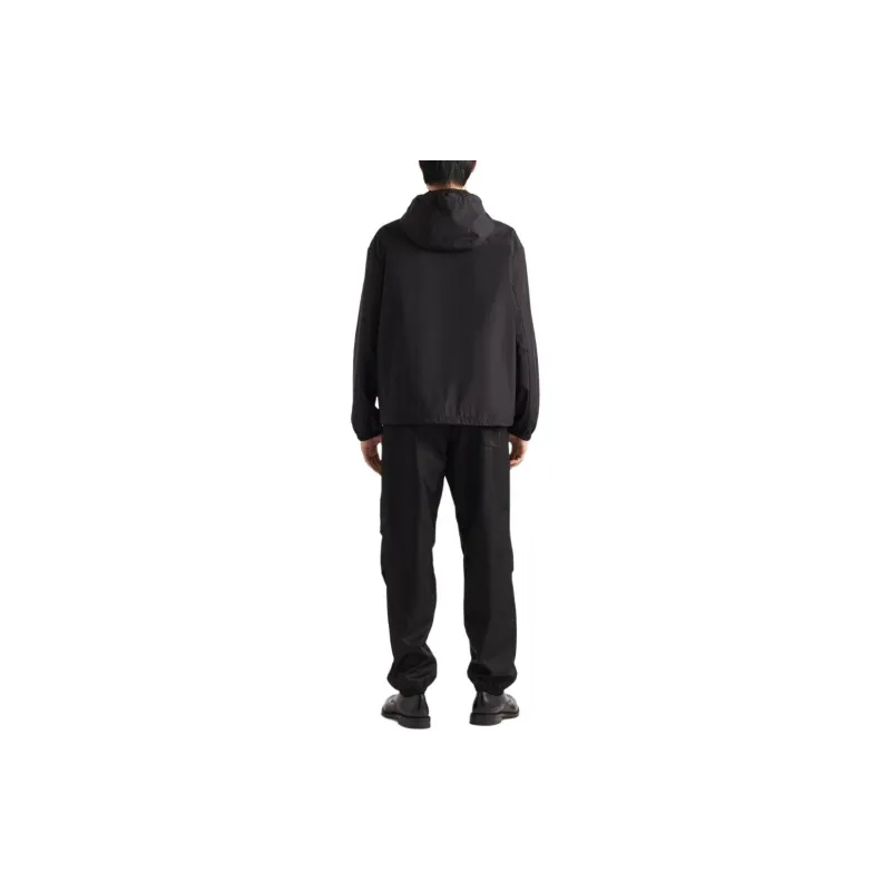 PRADA Triangle logo Hooded Jacket-2