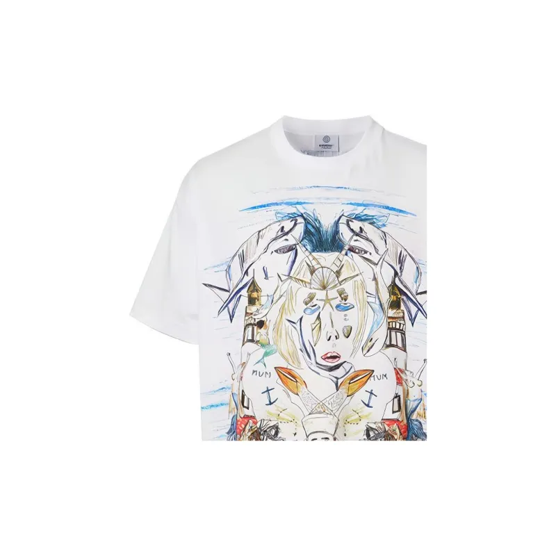 Burberry T Shirts Men White-4