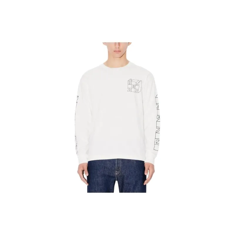 KENZO Logo Printed Long-Sleeved T-Shirt-4
