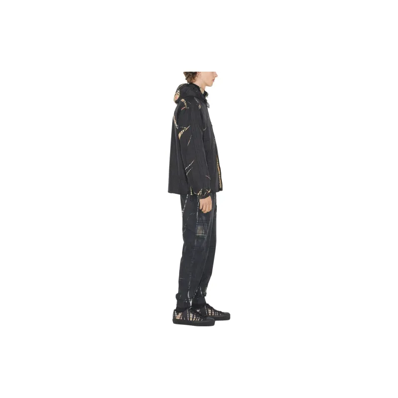 Burberry Sliced Check Hooded Jacket-3