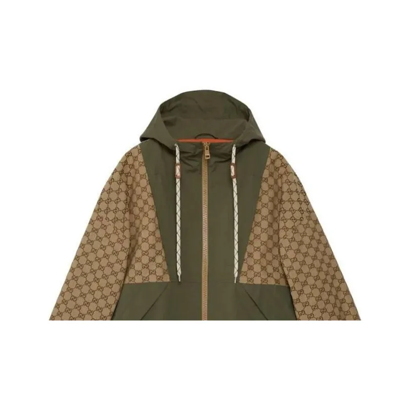 GUCCI Gg Canvas Hooded Jacket-6