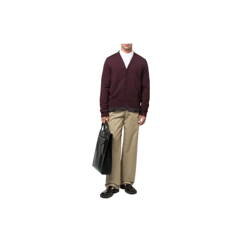 Maison Margiela Knitwear Unisex Burgundy-1