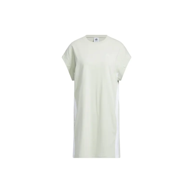 Adidas Originals Short Sleeved Dresses Women's Light Green-1