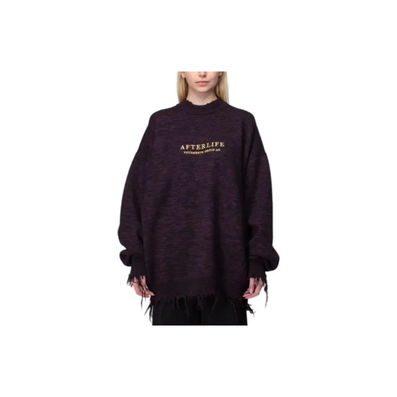 Vetements Afterlife Destroyed Knitted Sweater-3