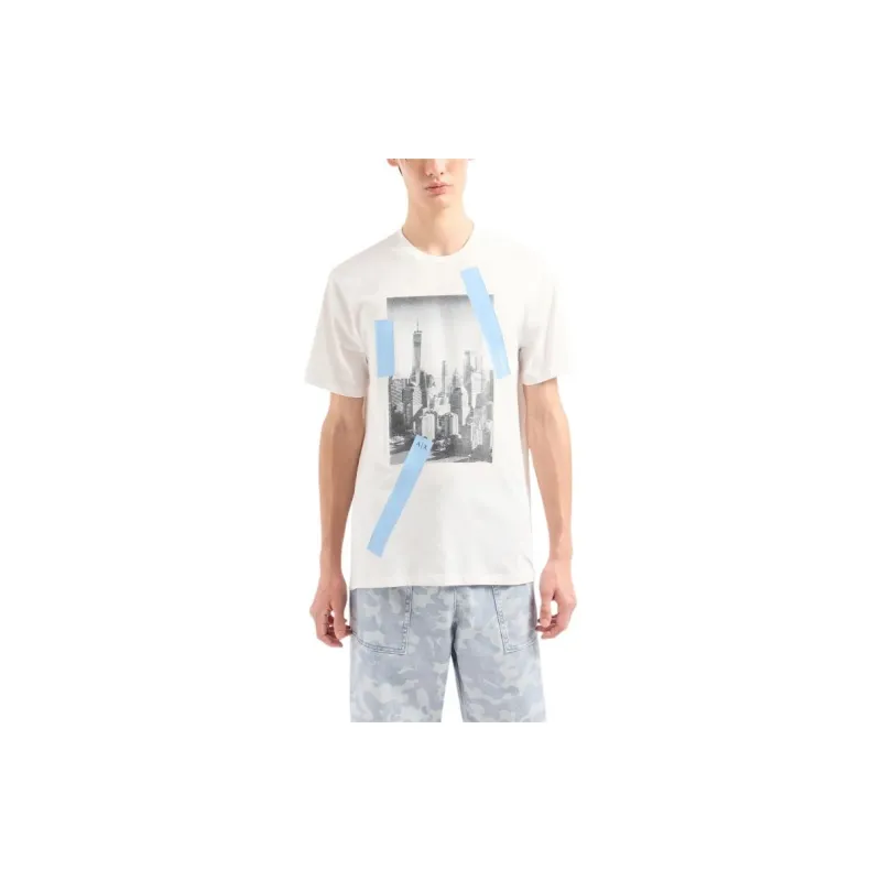 ARMANI EXCHANGEAE SS24 T Shirt Men's White-1