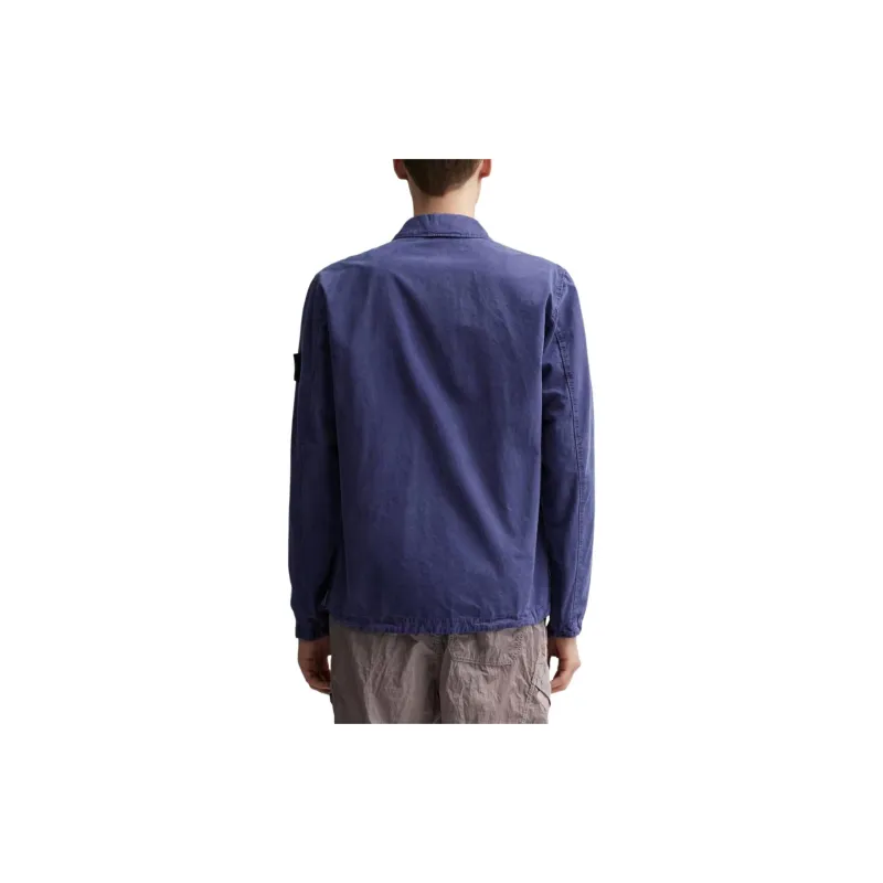STONE ISLAND Compass Badge Zip up Overshirt-3