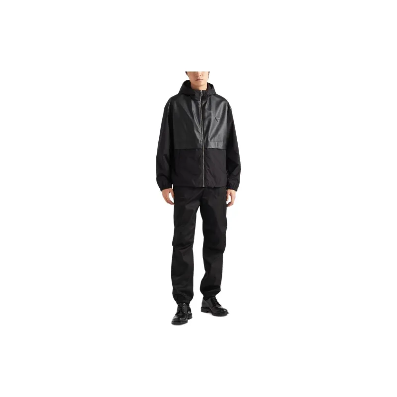 PRADA Triangle logo Hooded Jacket-1