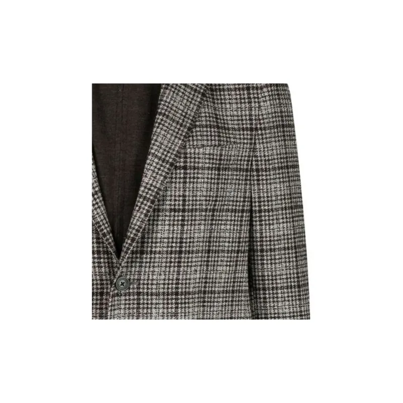 Corneliani Plaid check Single breasted Blazer-4