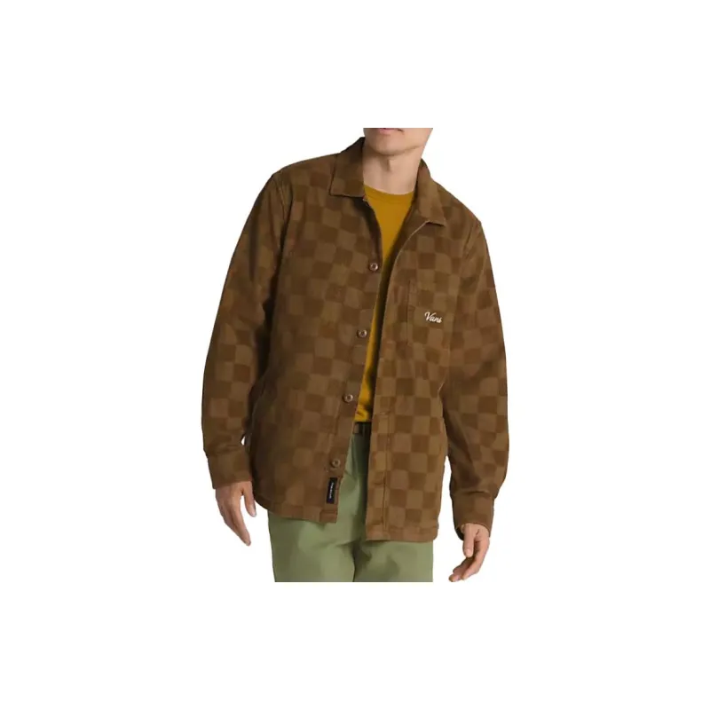 Vans Woll Shirts Men Brown-3