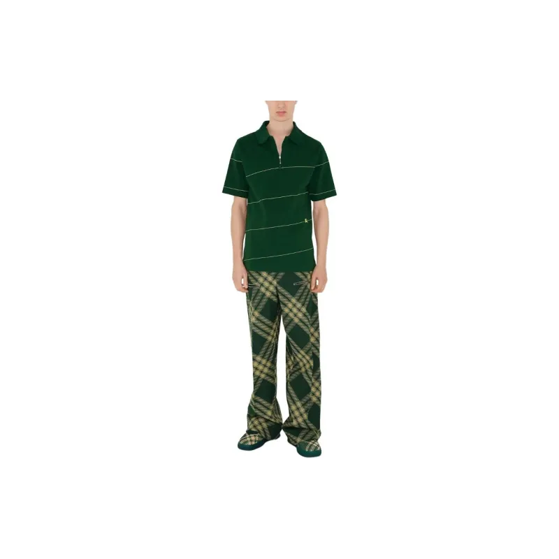 Burberry Striped Cotton Polo Shirt-2