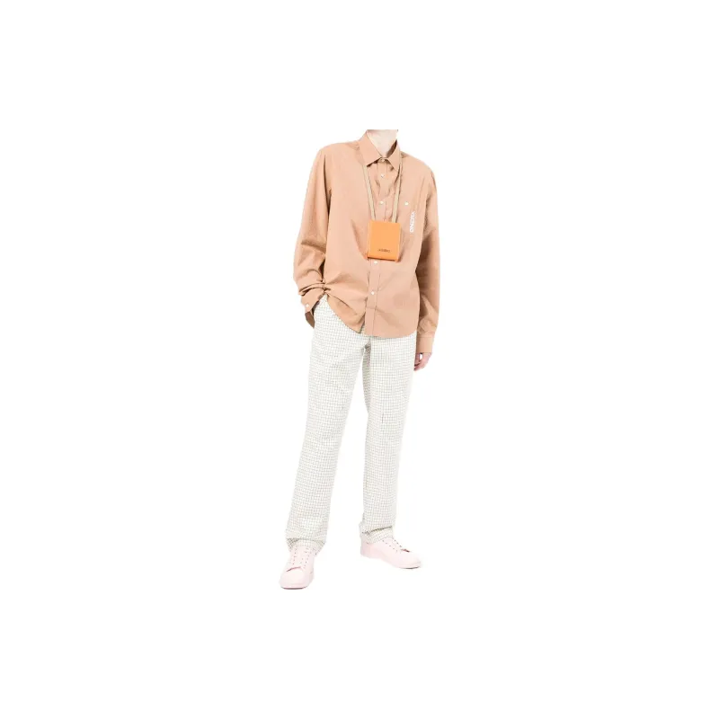 KENZO Letter Logo SS22 Shirt Men's Brown-1