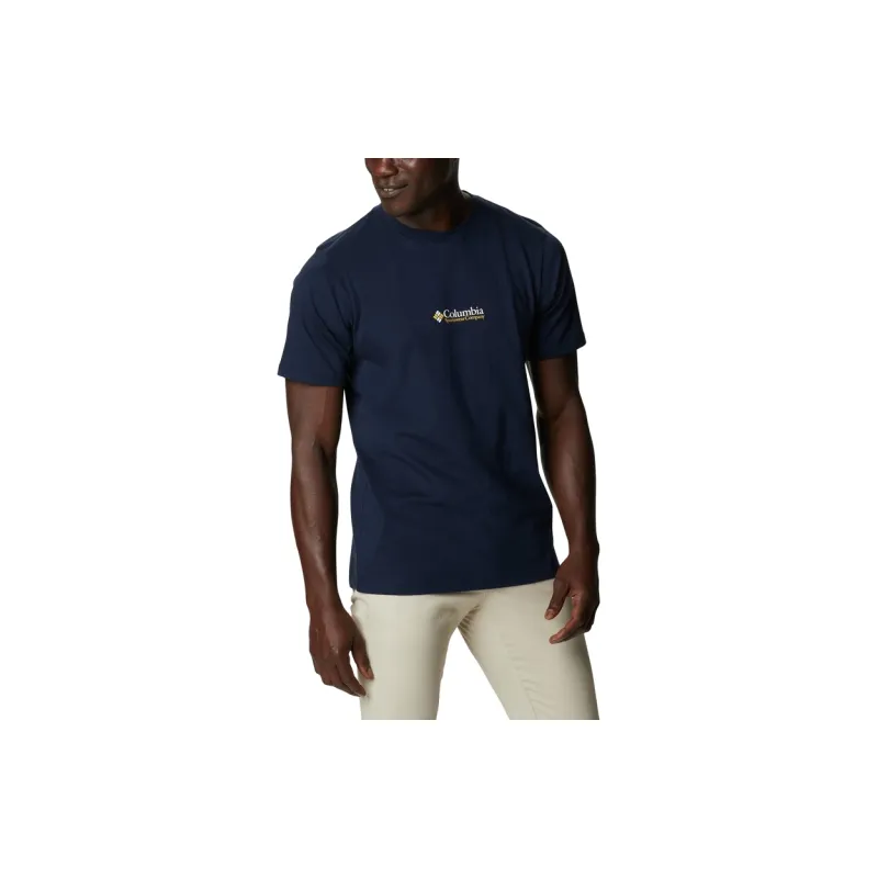Columbia T Shirts Men Navy Blue-2