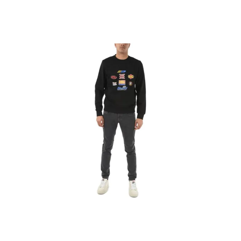 DIESEL Sweatshirts Men Black-2