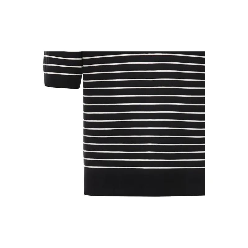 CELINE Triomphe Striped Fine Polo-4