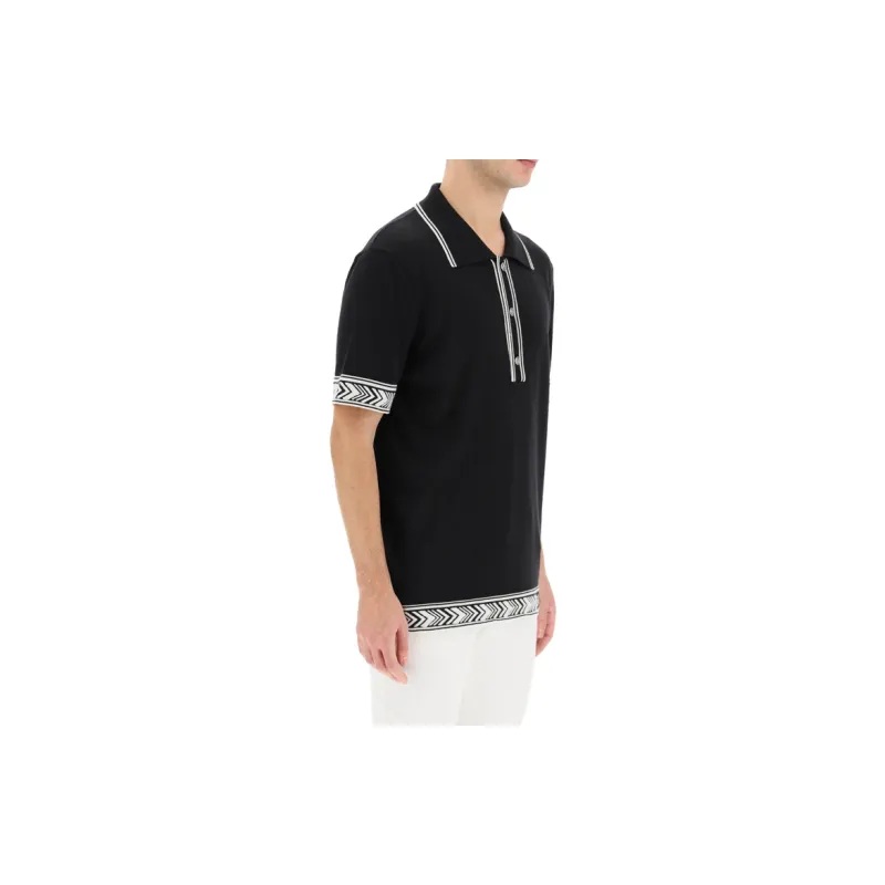 BALMAIN Polo Shirts Men Black-5