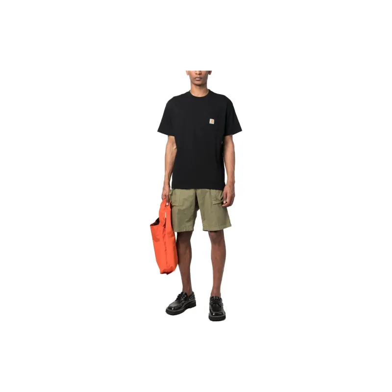ASPESI Buttoned Straight Leg Cargo Shorts-1