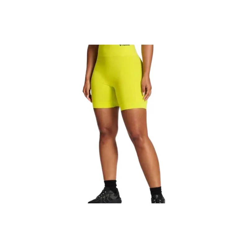 Hummel HmlTIF SEAMLESS SHORTS Casual Shorts Men Yellow-2