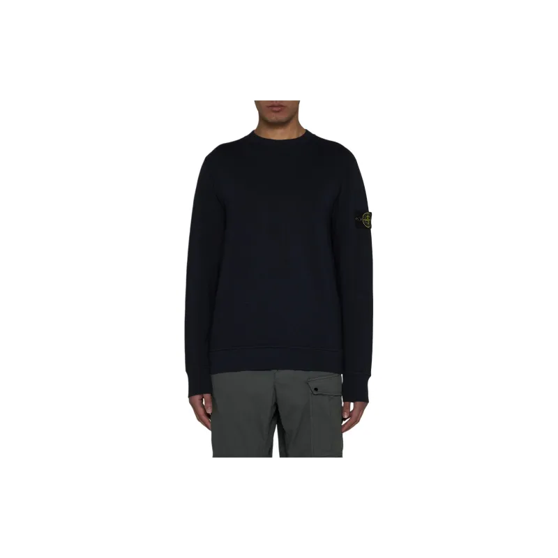 STONE ISLAND Logo Patch Crewneck Sweatshirt-2
