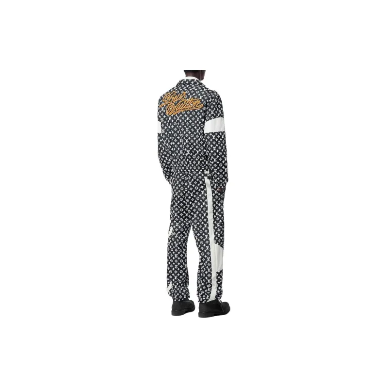 LOUIS VUITTON Monogram Printed Technical Track Top-1