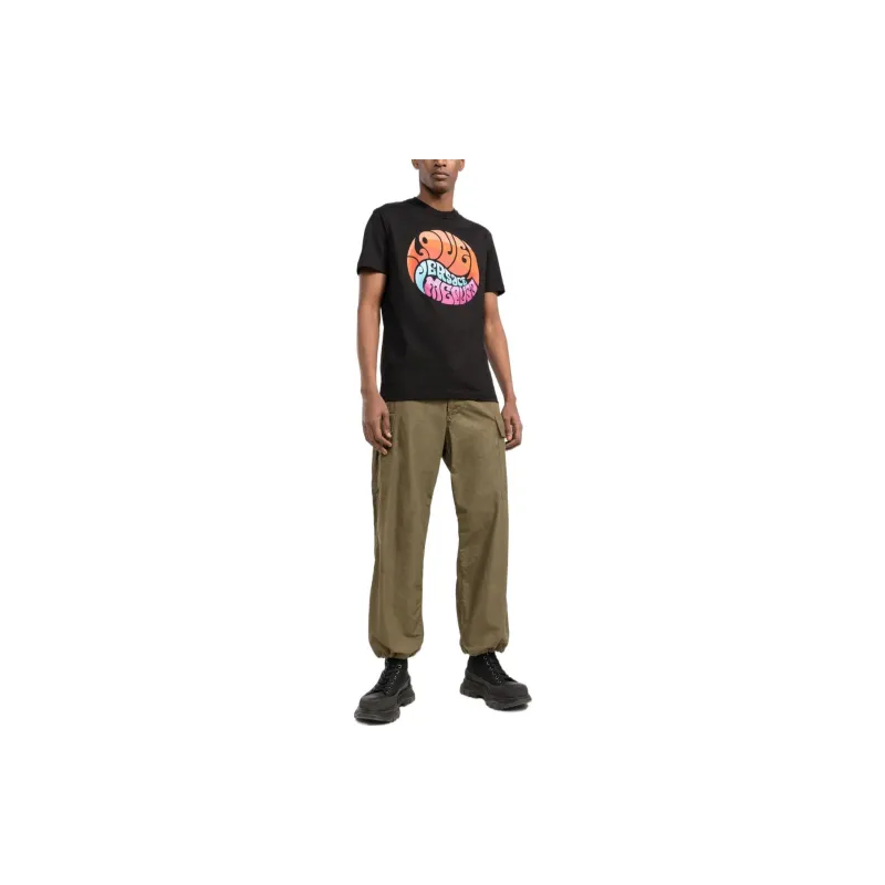VERSACE T Shirts Men Black-2