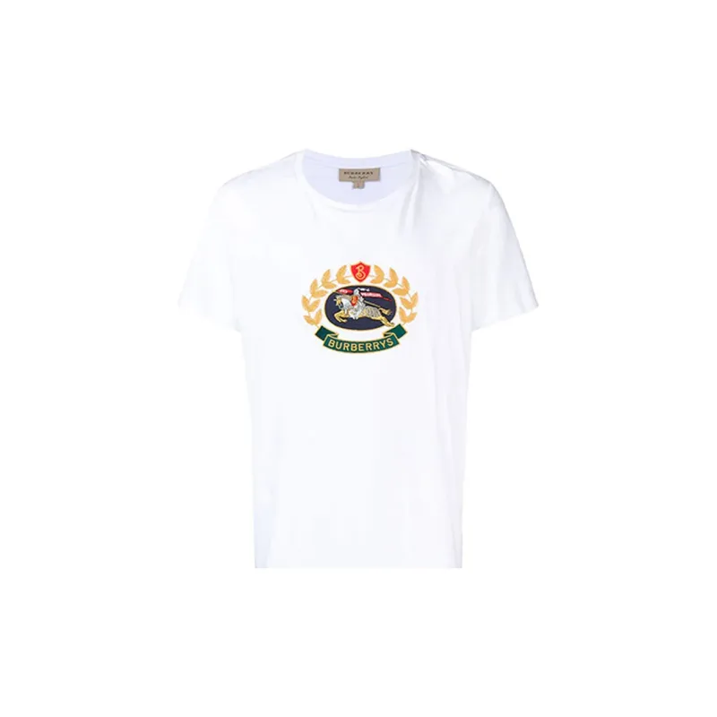 Burberry T Shirts Men White-2