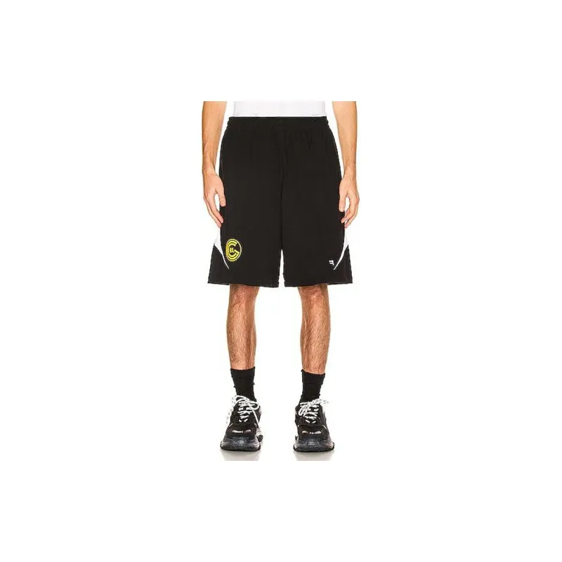 Balenciaga Casual Shorts Men Black-3