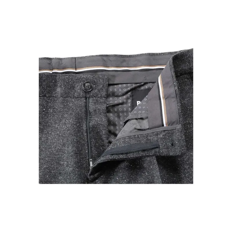 HUGO BOSS SS24 Suit Trouser Men's Coal Gray-4