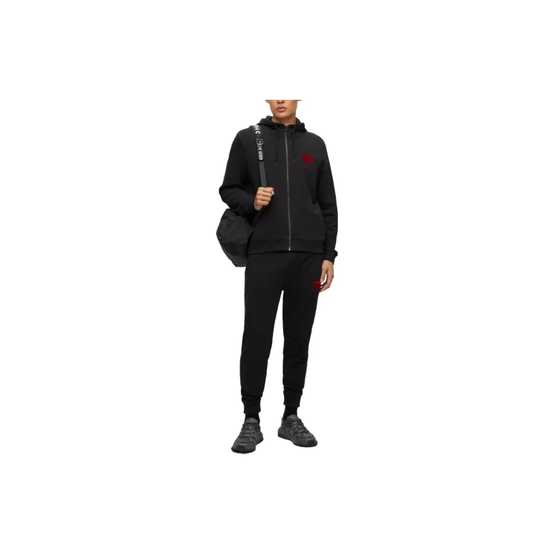 HUGO BOSS Zipped Drawstring Hoodie-1