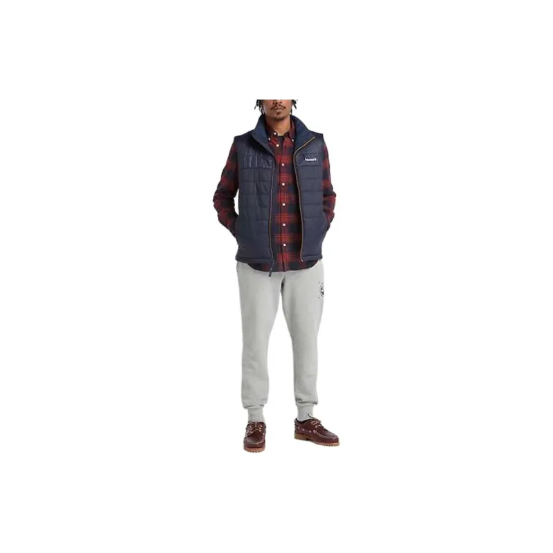 Timberland Long Sleeve Tartan Shirt Shirt Men's Red-3