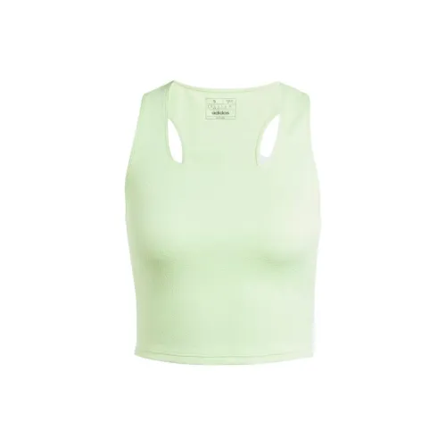 Adidas Sleeveless Sports Shirts Women's Light Green