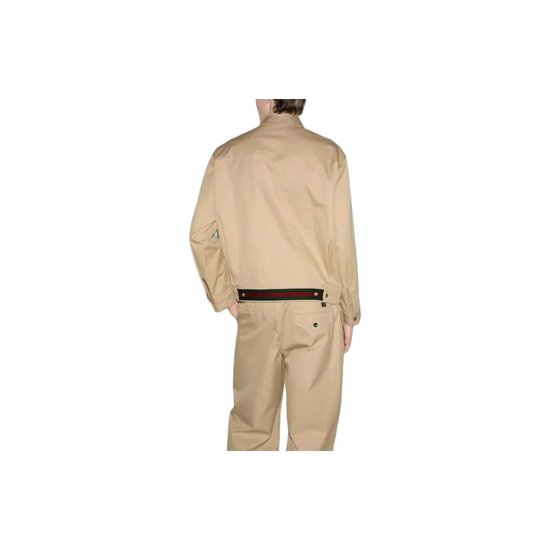 GUCCI Jackets Coats Men's Khaki-4