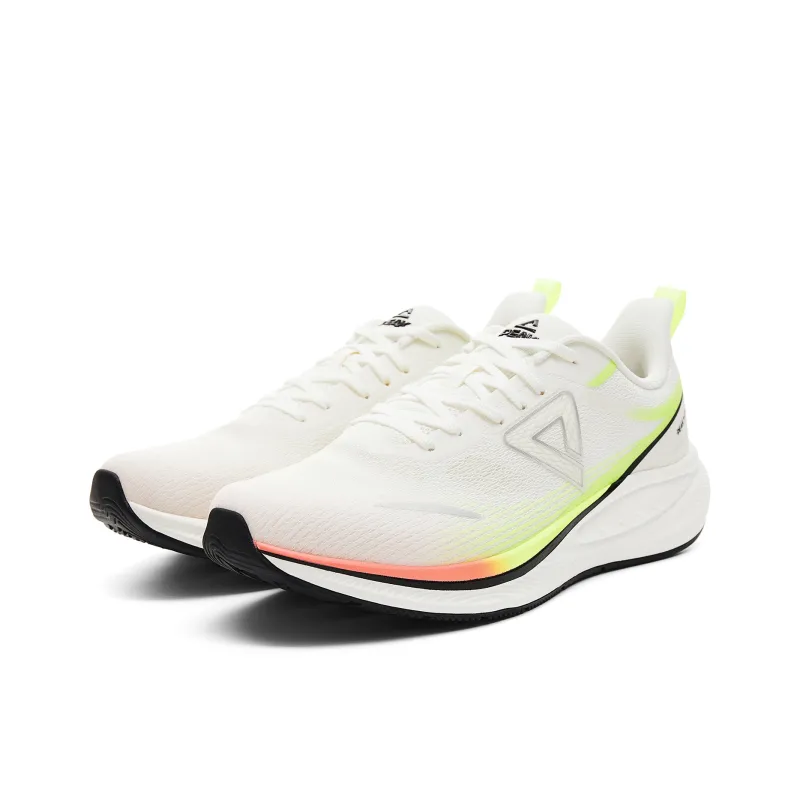 PEAK Running Shoes Men Low Top White Yellow Purple-2