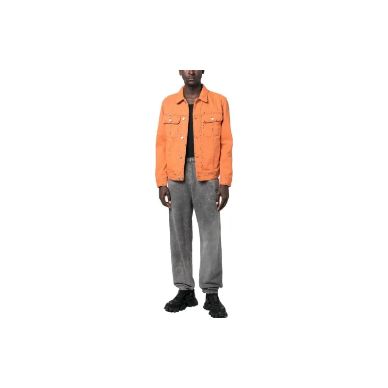 DIESEL Jackets Men Orange-1
