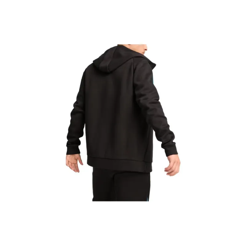 PUMA Manchester City Full-zip Hoodie Men Soccer Jerseys Men's Black Blue-3