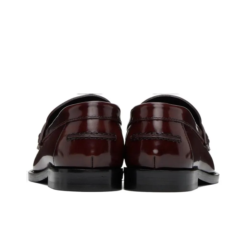 CELINE Triomphe Loafers 1.5cm Men's Umber-4